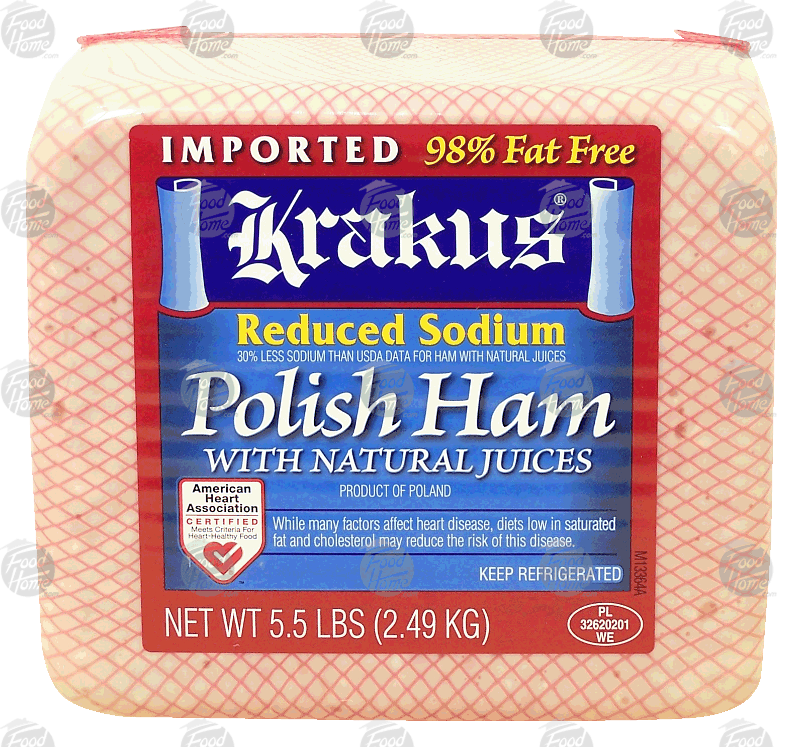 Krakus  polish ham, reduced sodium, 98% fat free Full-Size Picture